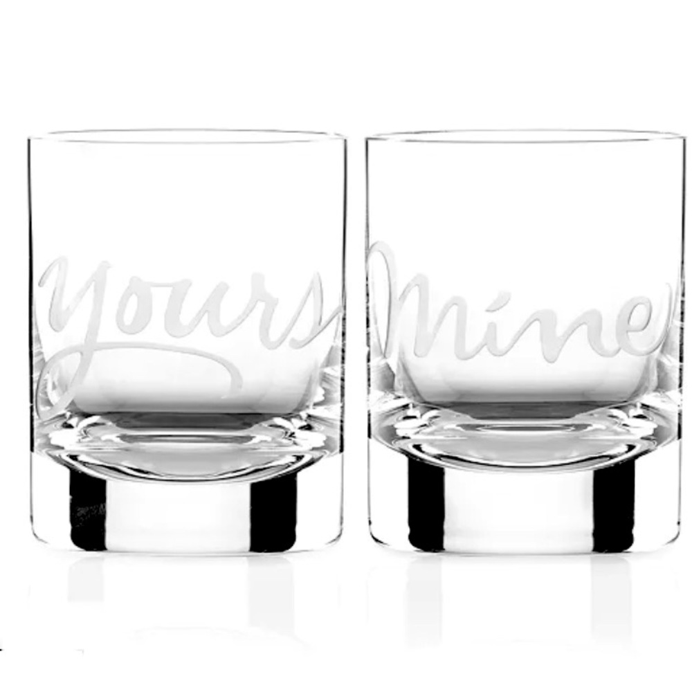 Genuine Kate Spade ( Limited Edition) Double Old🥃Fashion or On the Rocks Glasses